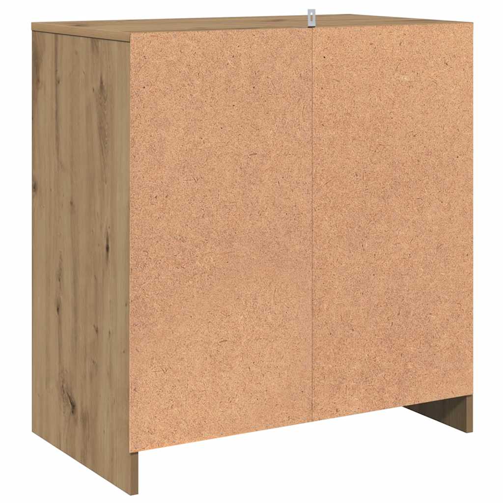 HKH Aparador de derivados de madera 70 x 41 x 75 cm - Roble artesanal