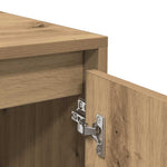 HKH Aparador de derivados de madera 70 x 41 x 75 cm - Roble artesanal