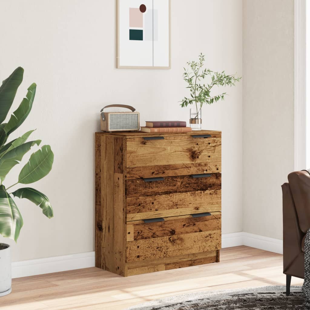 HKH Aparador Clásico en derivados de Madera 60 X 30 X 70 Cm - Madera Vieja