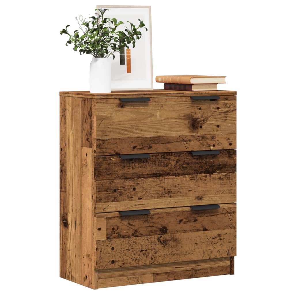 HKH Aparador Clásico en derivados de Madera 60 X 30 X 70 Cm - Madera Vieja