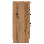 HKH Aparador Clásico en Derivados de Madera 60 X 30 X 70 Cm - Roble Artesanal
