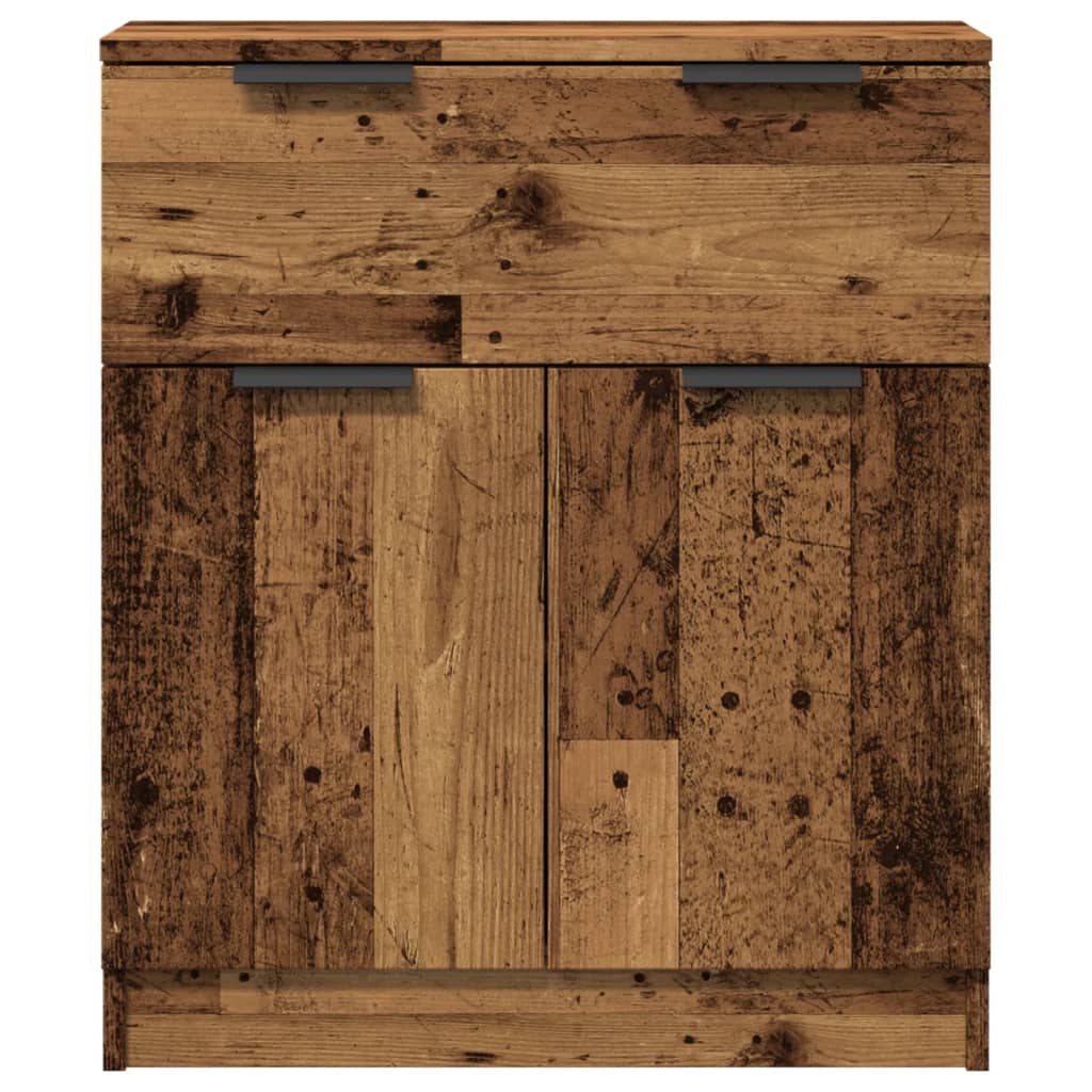 Aparador Clásico HKH de Madera Derivada con 2 Cajones 60 X 30 X 70 Cm - Madera Vieja