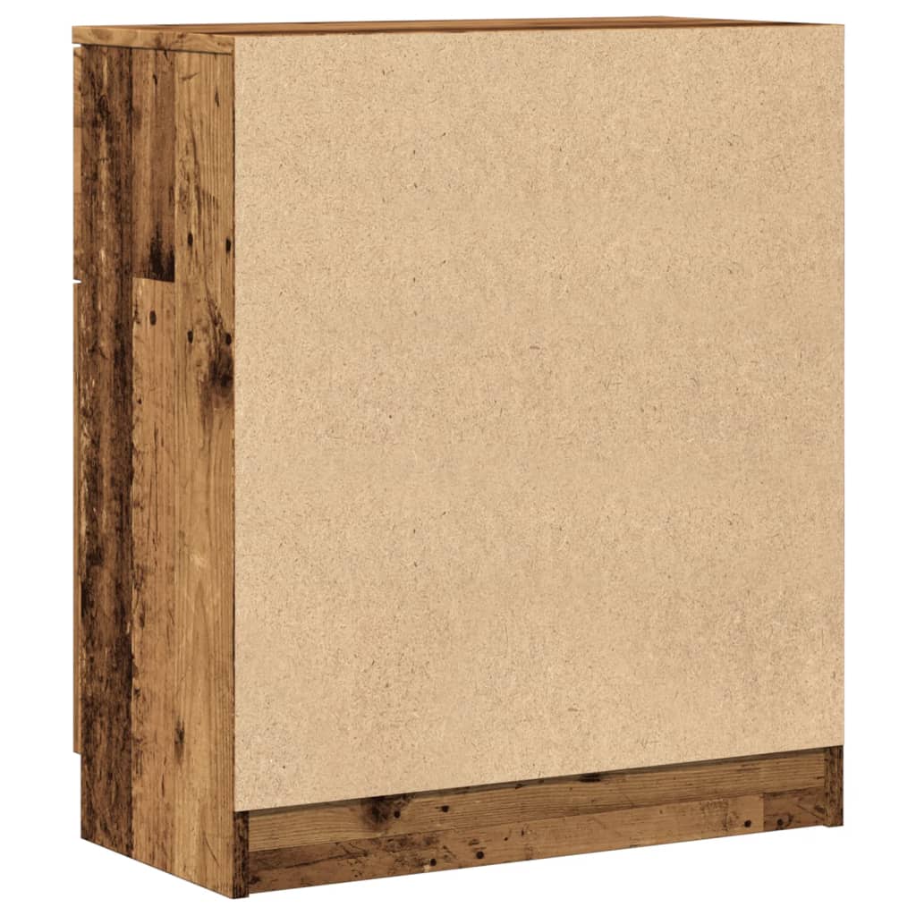 Aparador Clásico HKH de Madera Derivada con 2 Cajones 60 X 30 X 70 Cm - Madera Vieja