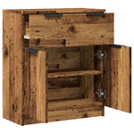 Aparador Clásico HKH de Madera Derivada con 2 Cajones 60 X 30 X 70 Cm - Madera Vieja