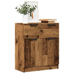 Aparador Clásico HKH de Madera Derivada con 2 Cajones 60 X 30 X 70 Cm - Madera Vieja