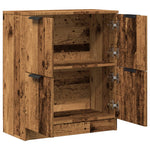 HKH Aparador Moderno en derivados de Madera 60 X 30 X 70 Cm - Madera Vieja