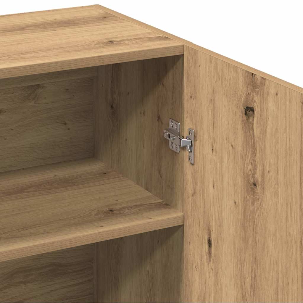 HKH Aparador Clásico de Madera de Ingeniería 70 X 34 X 90 Cm - Roble Artesanal