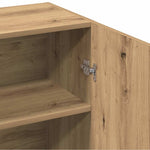HKH Aparador Clásico de Madera de Ingeniería 70 X 34 X 90 Cm - Roble Artesanal