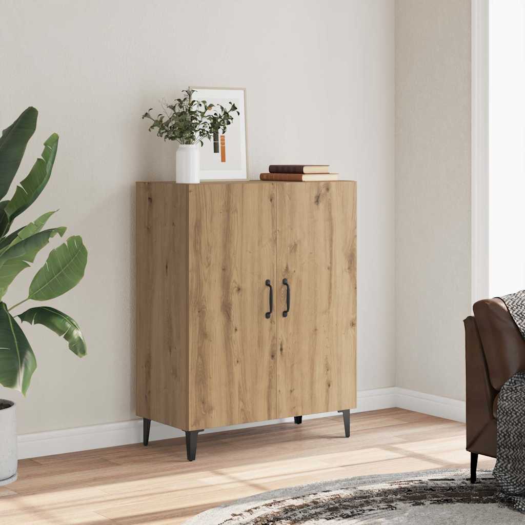 HKH Aparador Clásico de Madera de Ingeniería 70 X 34 X 90 Cm - Roble Artesanal