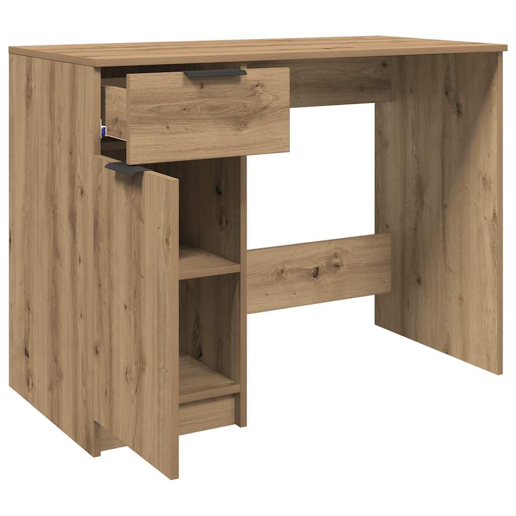 HKH Escritorio Derivados Madera en Madera Roble Artesano