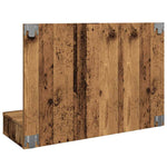 HKH Armário Espelhado com Luzes LED em Madeira Velha - 90x31,5x62 Cm