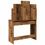 HKH Tocador con Luces LED Color en Madera Vieja - 96x40x142 Cm