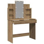 HKH Toucador com Luzes LED Cor em Carvalho Artisiano - 96x40x142 Cm