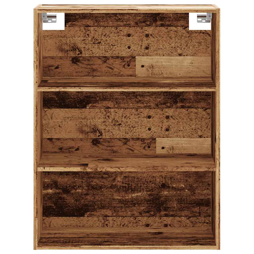 HKH Armário de Parede Suspenso em derivados de Madeira 69,5 X 32,5 X 90 Cm - Madeira Velha
