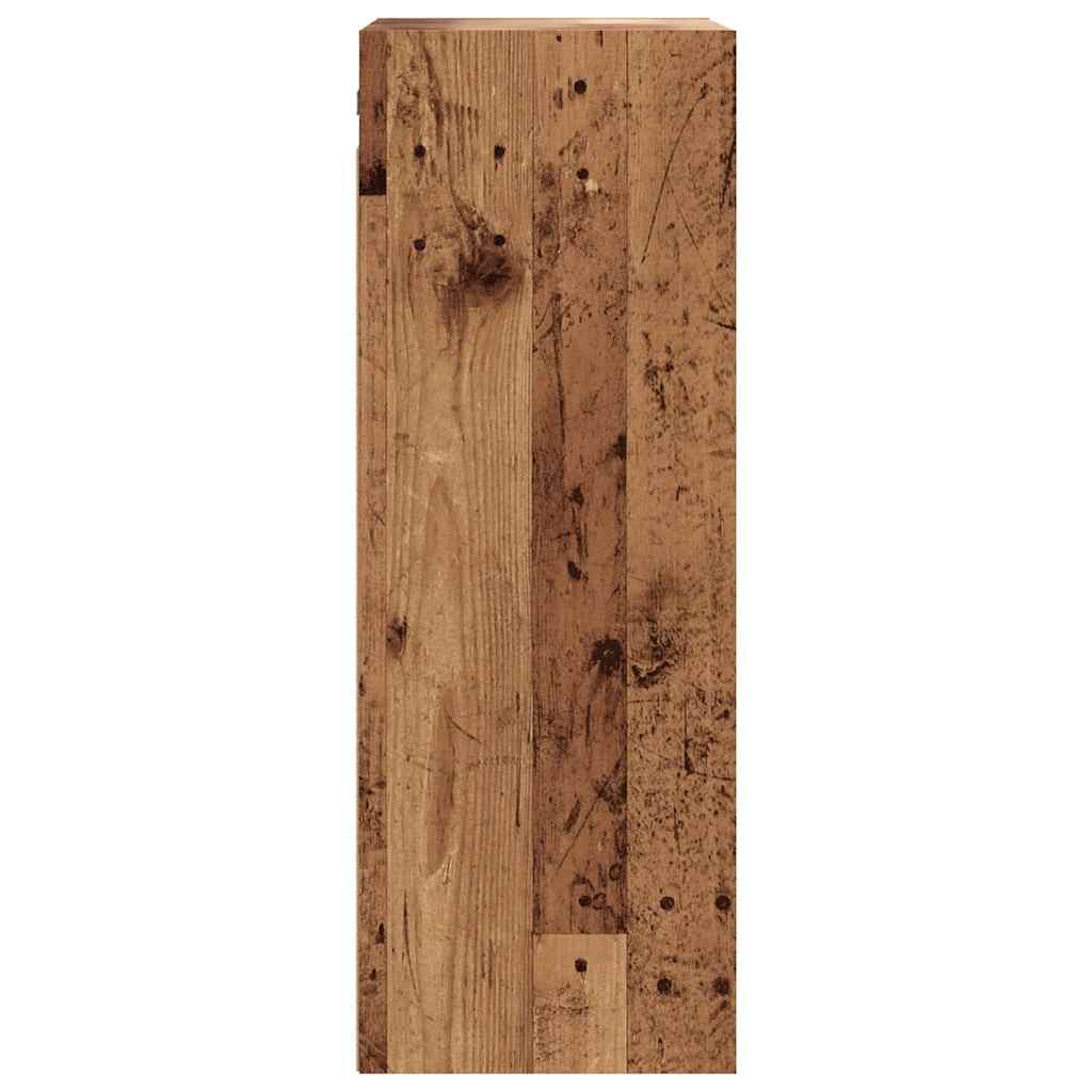HKH Armário de Parede Suspenso em derivados de Madeira 69,5 X 32,5 X 90 Cm - Madeira Velha