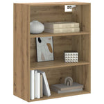 HKH Armario de Pared Flotante de Madera 69,5 X 32,5 X 90 Cm - Roble Artesanal