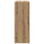 HKH Armario de Pared Flotante de Madera 69,5 X 32,5 X 90 Cm - Roble Artesanal