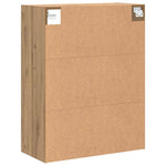 HKH Armario de Pared Flotante de Madera 69,5 X 32,5 X 90 Cm - Roble Artesanal