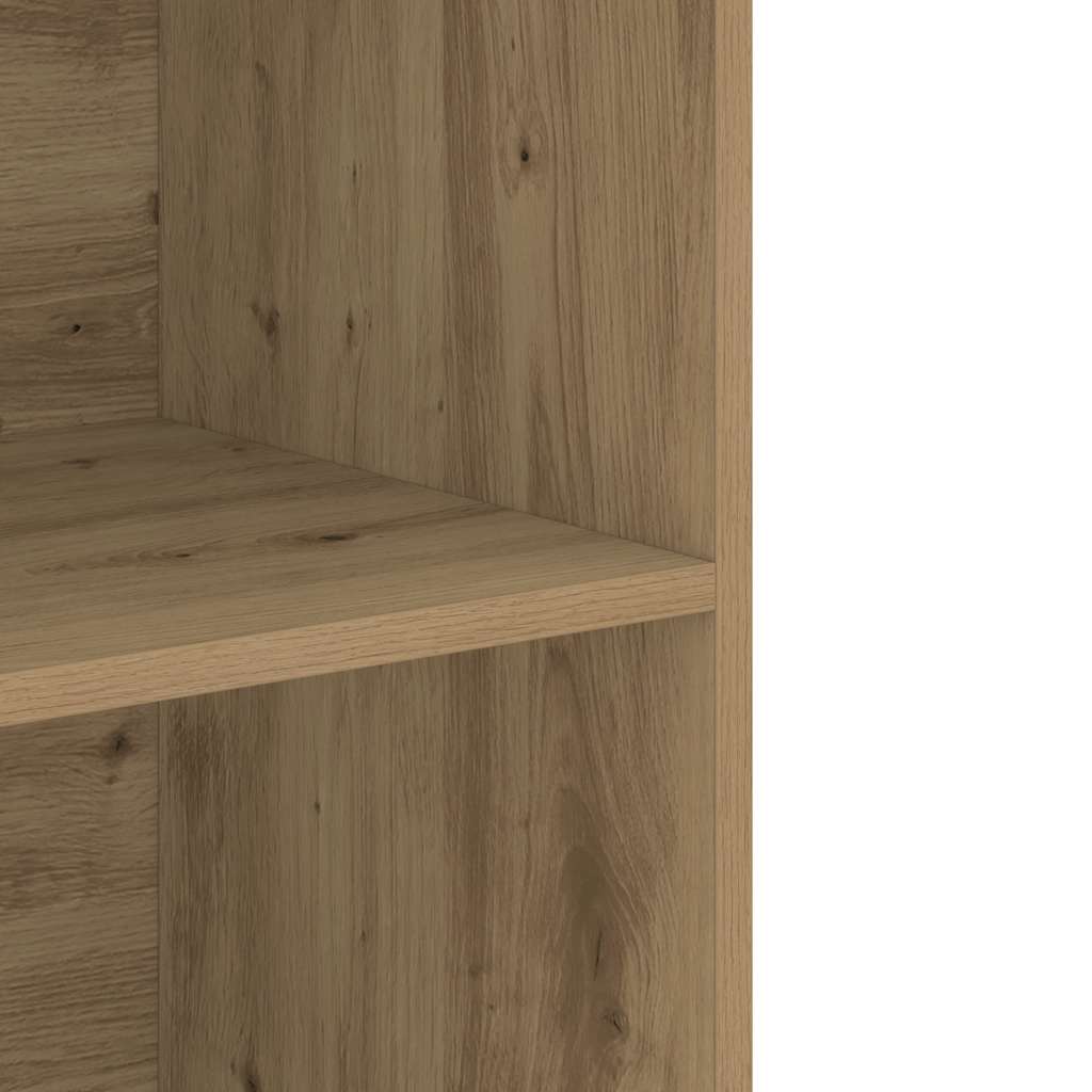 HKH Armario de Pared Flotante de Madera 69,5 X 32,5 X 90 Cm - Roble Artesanal