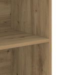 HKH Armario de Pared Flotante de Madera 69,5 X 32,5 X 90 Cm - Roble Artesanal