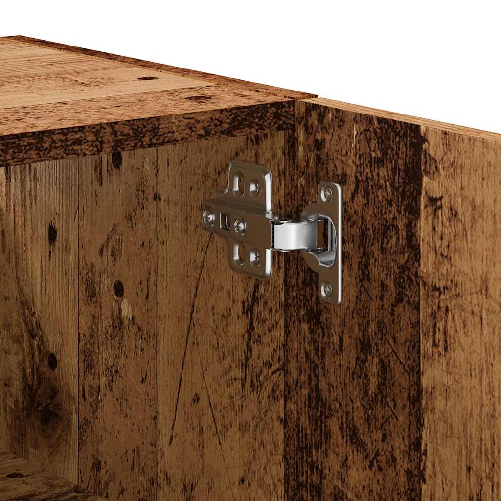HKH Armario Pared de Madera Vieja - 60x31x60 Cm