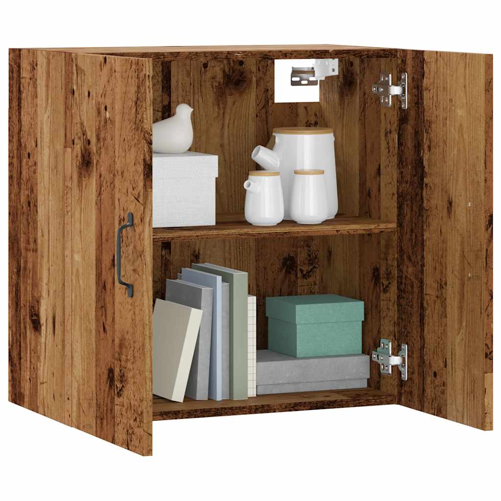 HKH Armario Pared de Madera Vieja - 60x31x60 Cm