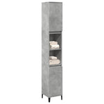 Armario de baño HKH de cemento - 30x30x190 Cm - Gris