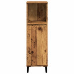 HKH Mueble de baño de madera envejecida - 30x30x100 cm