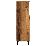 HKH Mueble de baño de madera envejecida - 30x30x100 cm