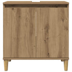 Mueble de baño HKH para lavabo en roble artesano - 58x33x60cm