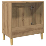 Mueble de baño HKH para lavabo en roble artesano - 58x33x60cm