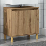 Mueble de baño HKH para lavabo en roble artesano - 58x33x60cm