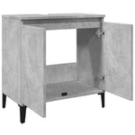 HKH Móvel P/ Lavatório em Cimento - 58x33x60 Cm - Cinza
