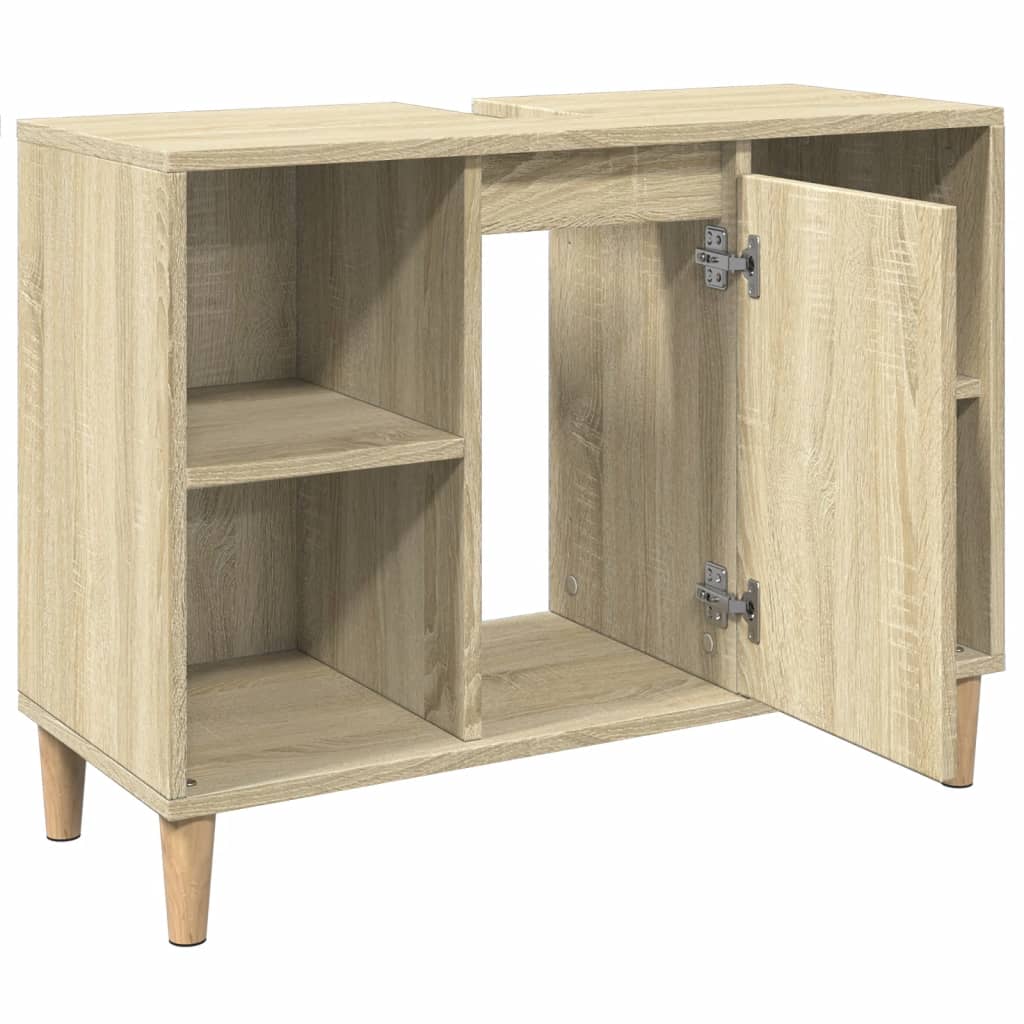 HKH Mueble de Baño Roble Sonoma - 80x33x60cm