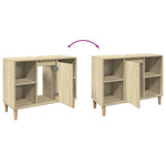 HKH Mueble de Baño Roble Sonoma - 80x33x60cm
