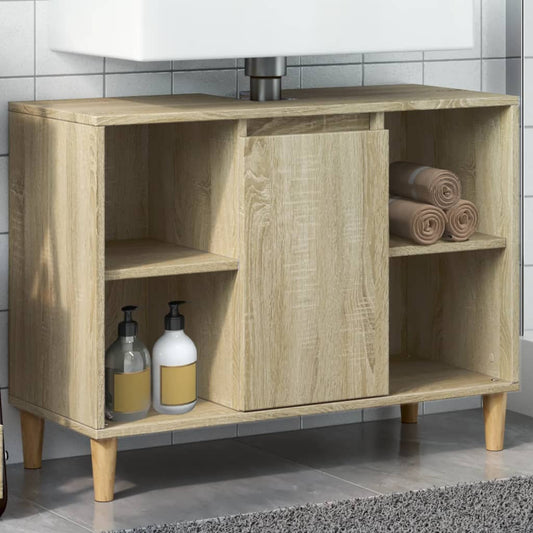HKH Armário P/ Casa Banho em Carvalho Sonoma - 80x33x60cm
