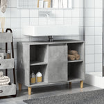 HKH Móvel Casa de Banho em Cimento - 80x33x60 Cm - Cinza