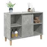 HKH Móvel Casa de Banho em Cimento - 80x33x60 Cm - Cinza
