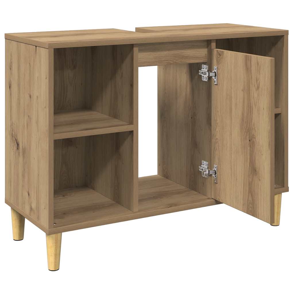 HKH Armario Baño Roble Artesano - 80x33x60 Cm