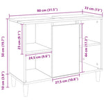 HKH Armario Baño Roble Artesano - 80x33x60 Cm