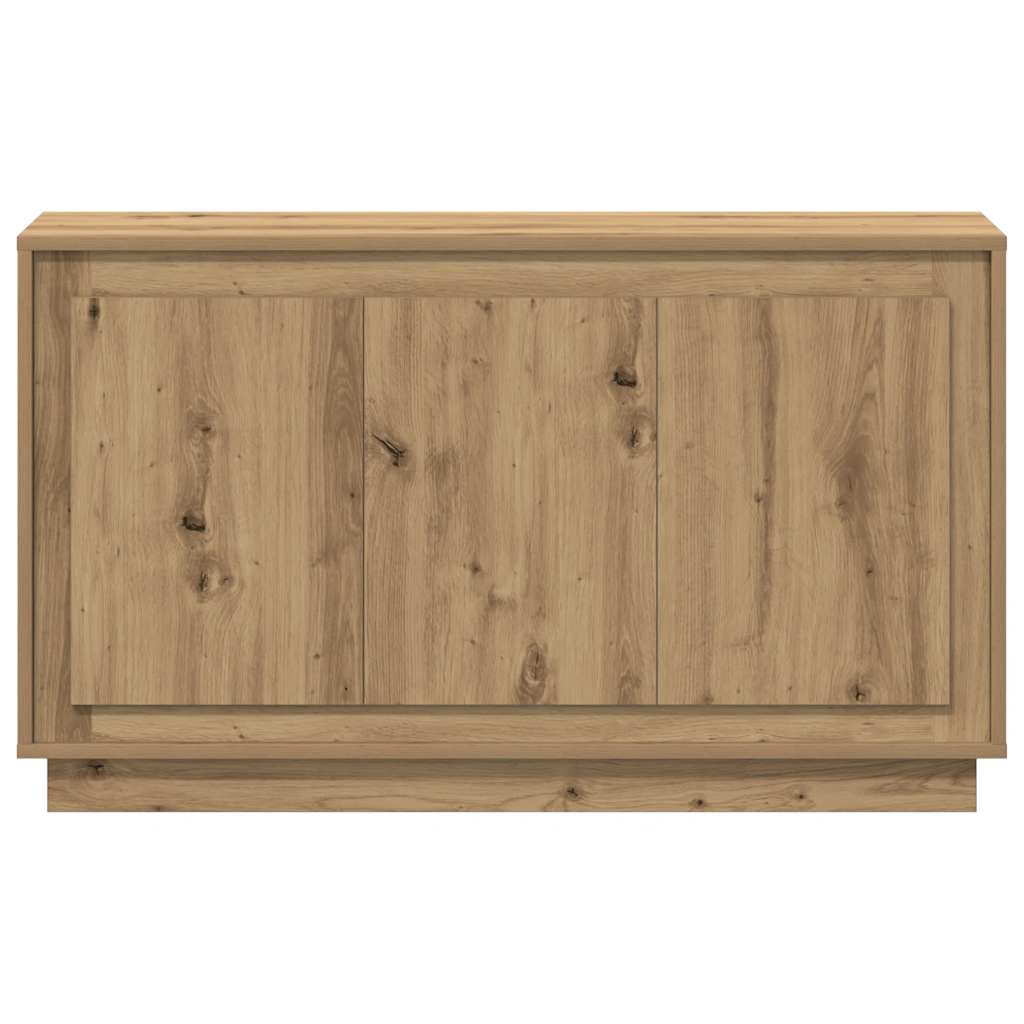 HKH Aparador Clásico en Madera de Ingeniería, Acero 102 X 35 X 55 Cm - Roble Artesanal