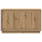HKH Aparador Clásico en Madera de Ingeniería, Acero 102 X 35 X 55 Cm - Roble Artesanal