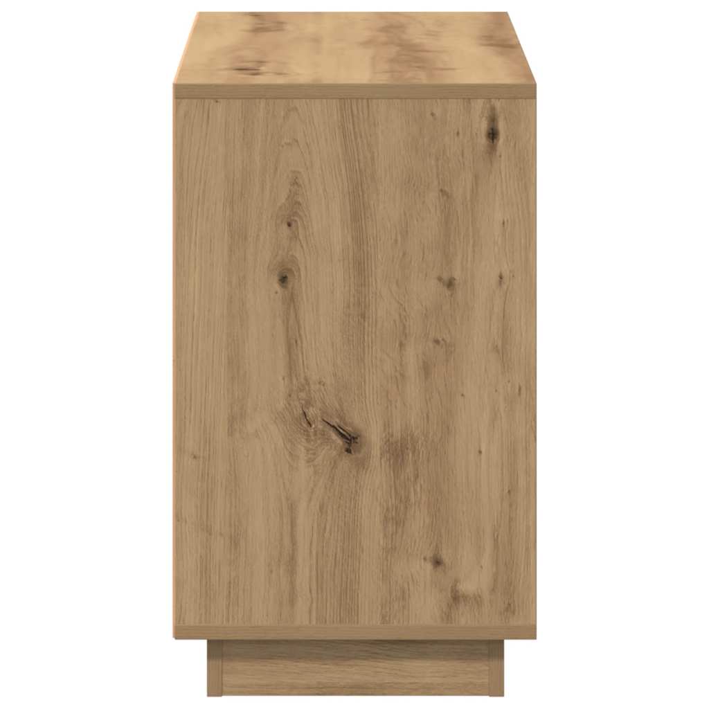 HKH Aparador Clásico en Madera de Ingeniería, Acero 102 X 35 X 55 Cm - Roble Artesanal