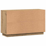 HKH Aparador Clásico en Madera de Ingeniería, Acero 102 X 35 X 55 Cm - Roble Artesanal