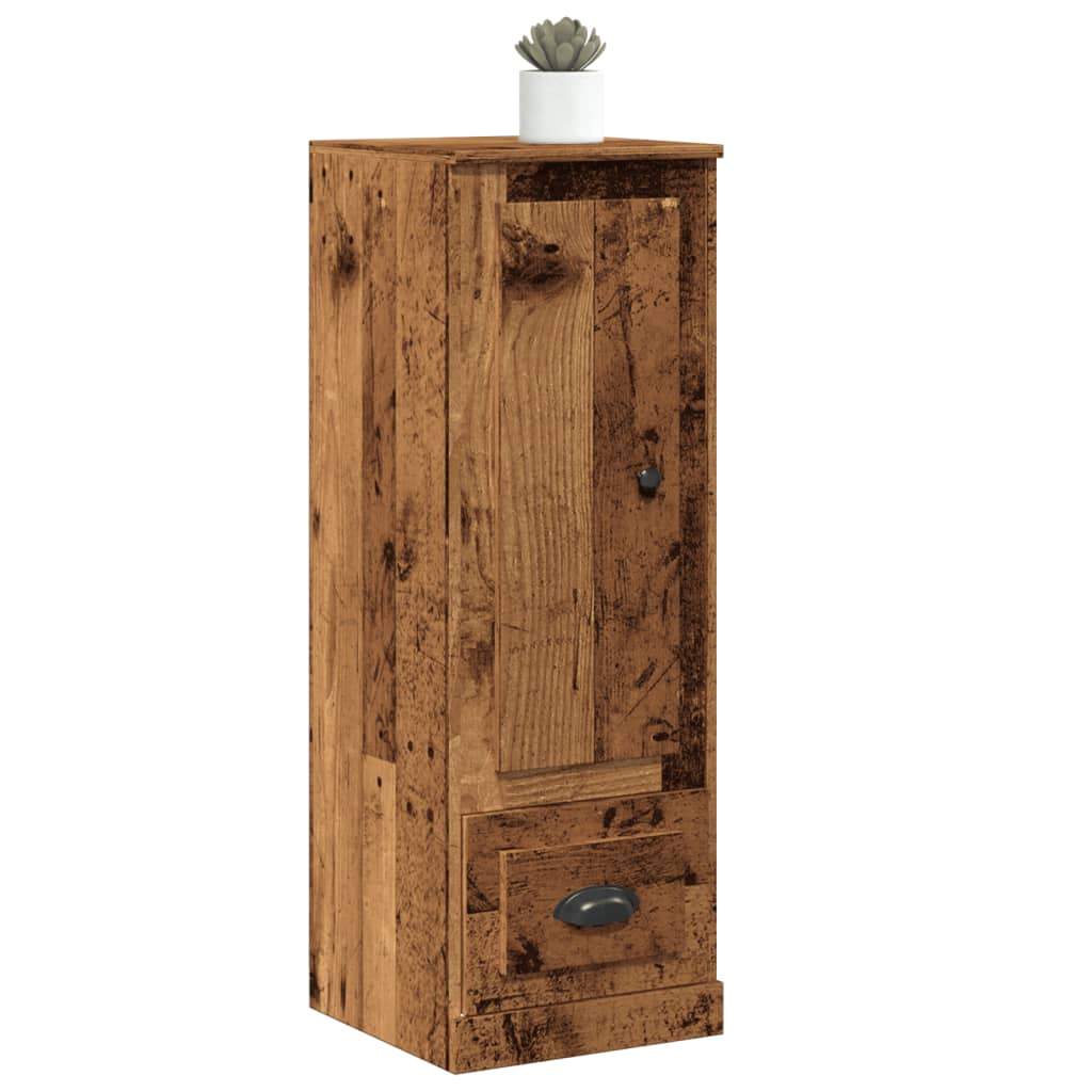 Aparador alto HKH de madera DM de 36 x 35,5 x 103,5 cm - Madera vieja