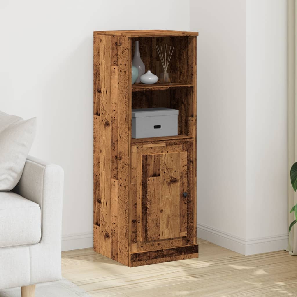 Aparador alto HKH de madera DM de 36 x 35,5 x 103,5 cm - Madera vieja