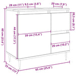 Mueble de baño de madera envejecida HKH