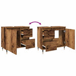 Mueble de baño de madera envejecida HKH