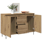 Aparador Moderno HKH en derivados de Madera, Hierro 101,5 X 35 X 70 Cm - Roble Artesanal