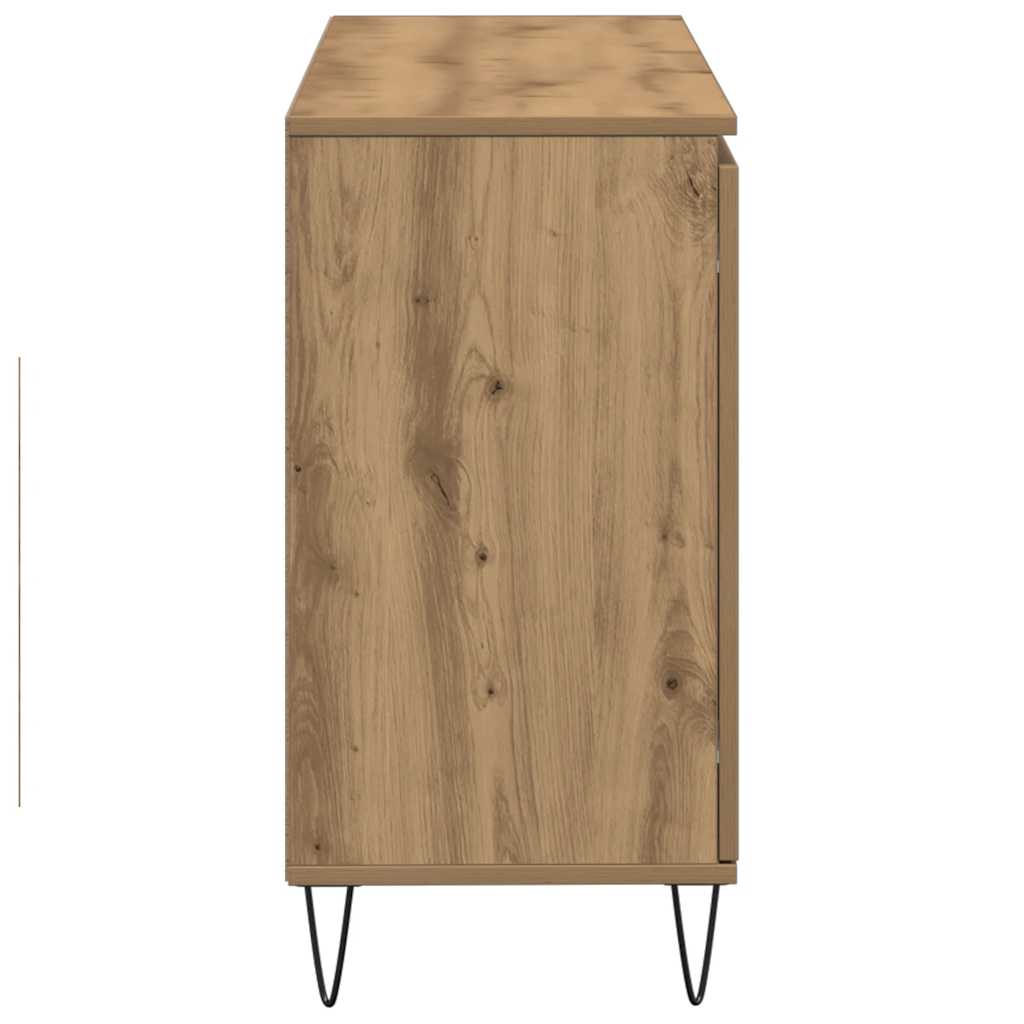 Aparador Moderno HKH en derivados de Madera, Hierro 101,5 X 35 X 70 Cm - Roble Artesanal